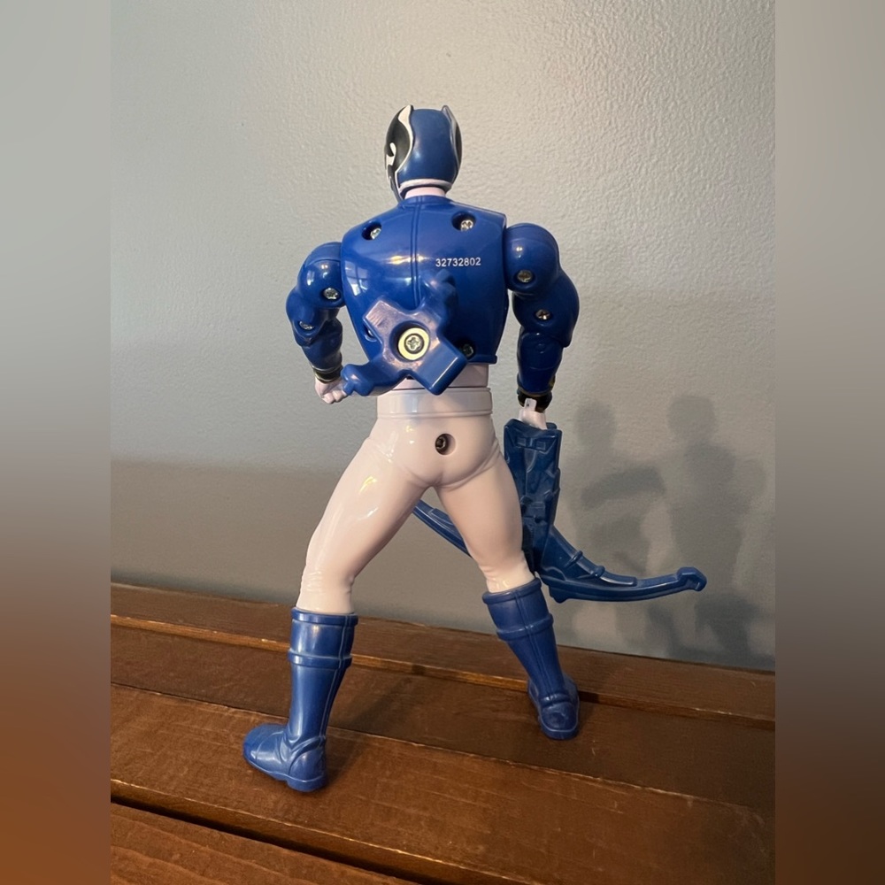 Bandai Power Rangers Action Figure Blue Ranger Mega Force MMPR‎ 2012 - Picture 3 of 4